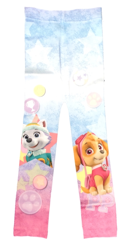 PAW Patrol Leggings für Mädchen in blau-rosa mit Skye und Everest